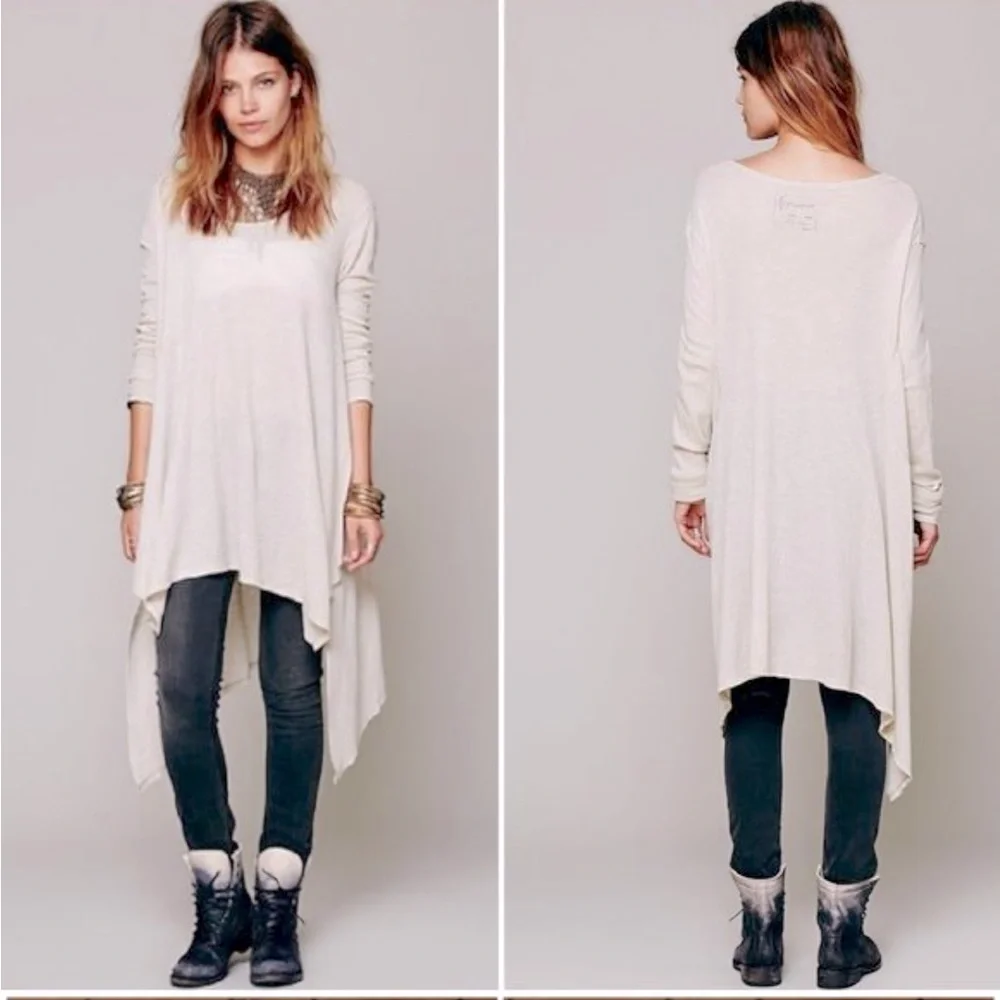 Free people Wonder Woman drippy thermal tunic